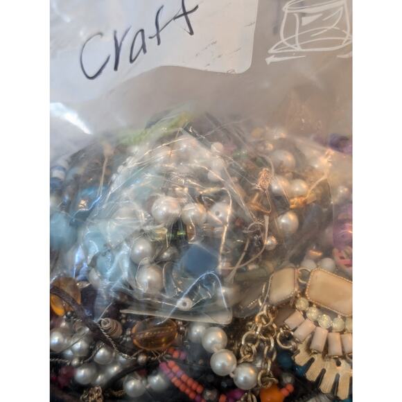 Jewelry Lot Avis Repurpose Bag 4 Plus Lbs Beads/Craft/Repurpose Pieces - Picture 7 of 12